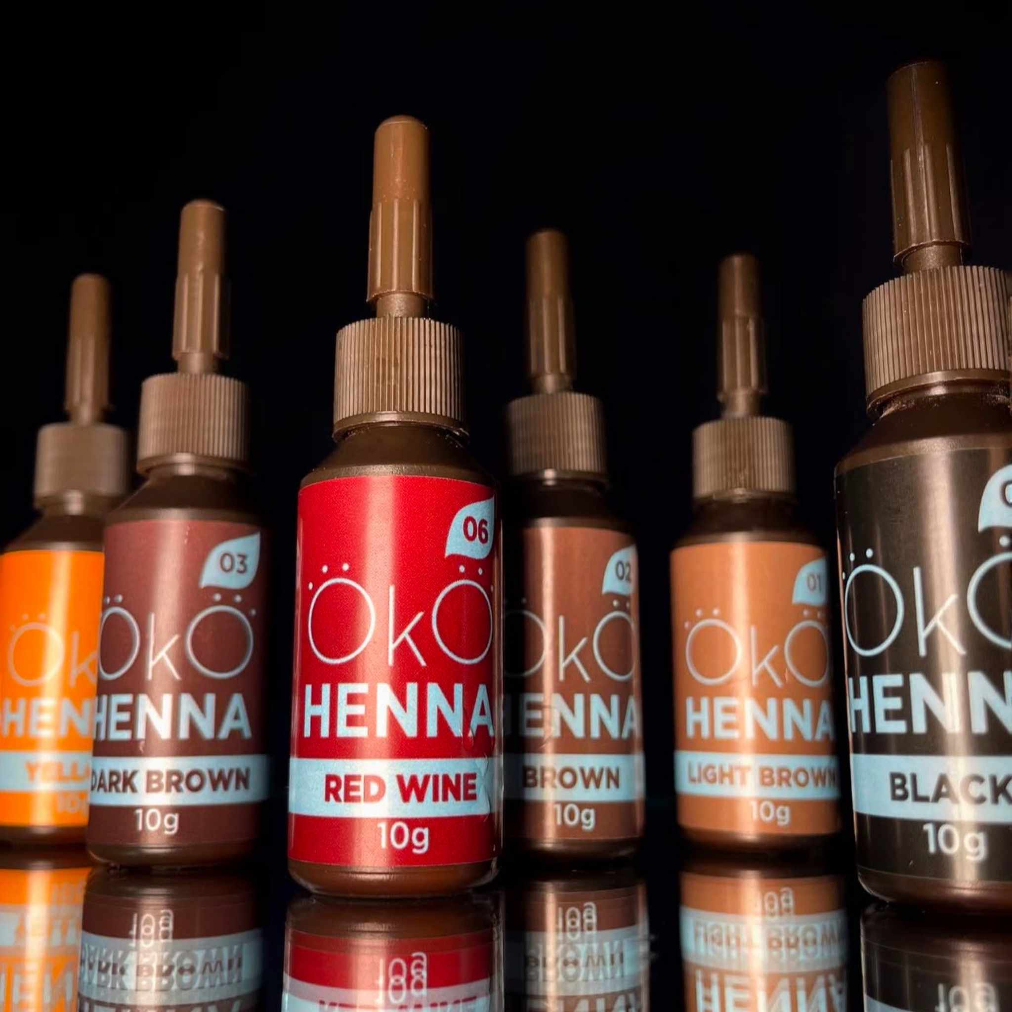 Flacons coloris henné oko 10g