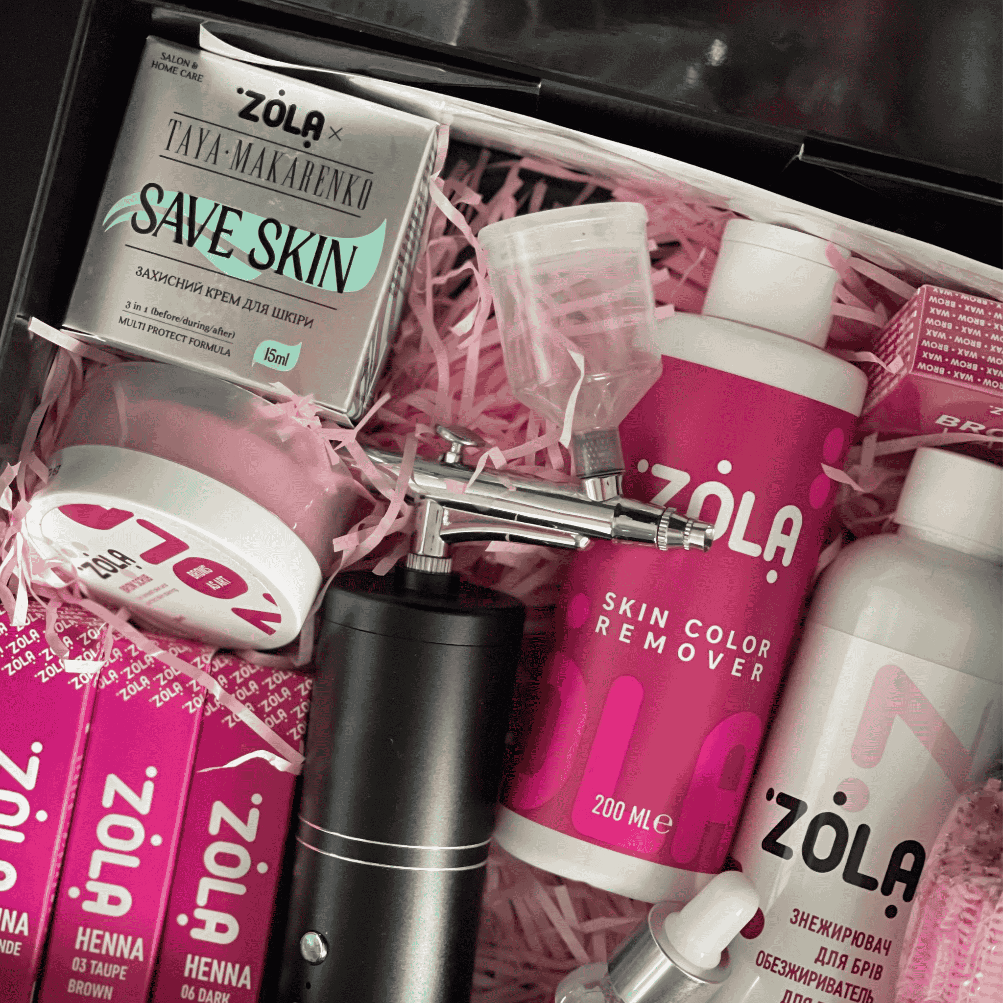 Kit complet aribrush zola et produits professionnels