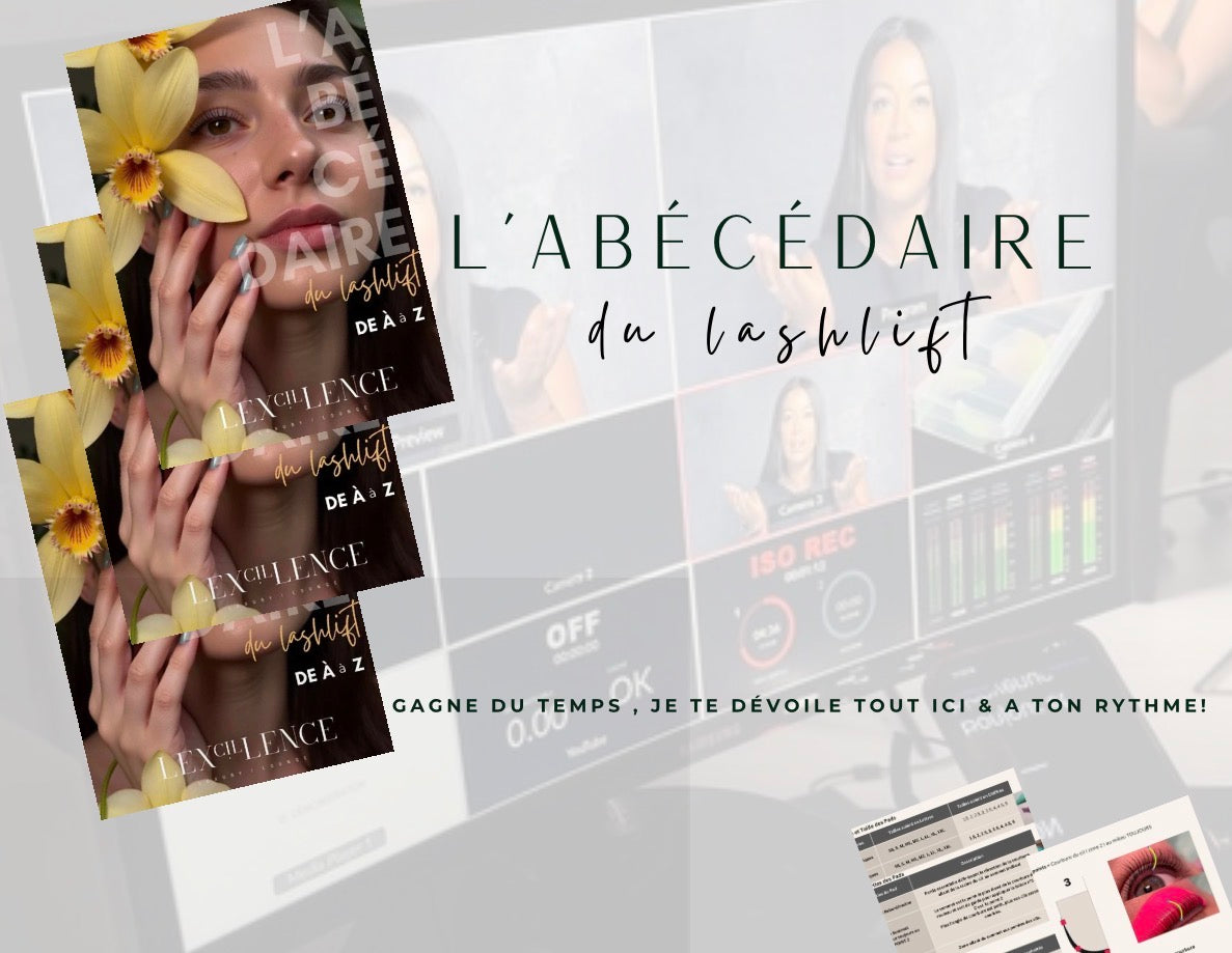 L’ABCDR en ligne 👩🏽‍💻 VIP, formation lashlift/rehaussement de cils 3EN1 ( classique | lashlift coréen 🇰🇷 | unlift )