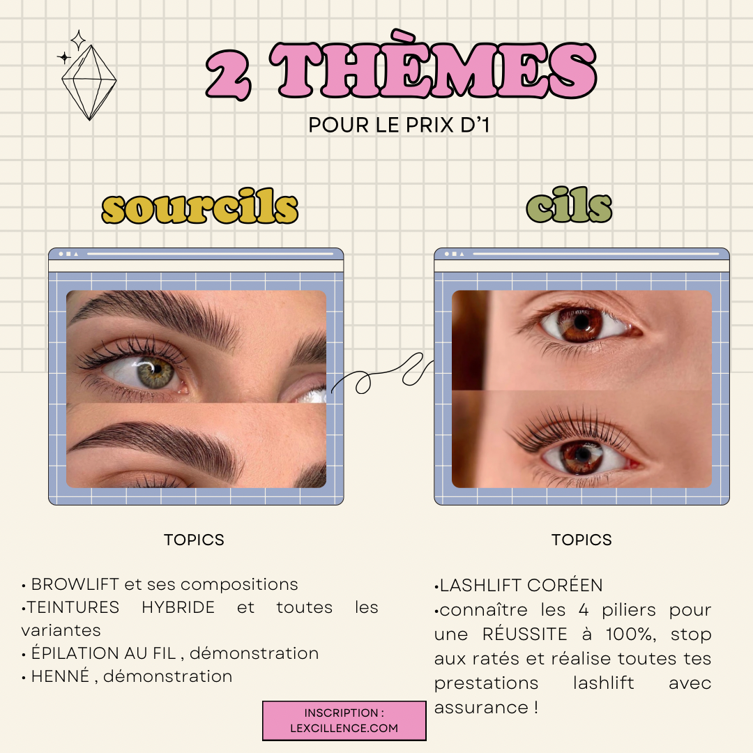 MASTERCLASS 5 EN 1, lash x brow w/Zola et Lexcillence