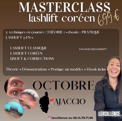 Masterclass Lashlift ( classique / coréen et unlift ) 📍Ajaccio