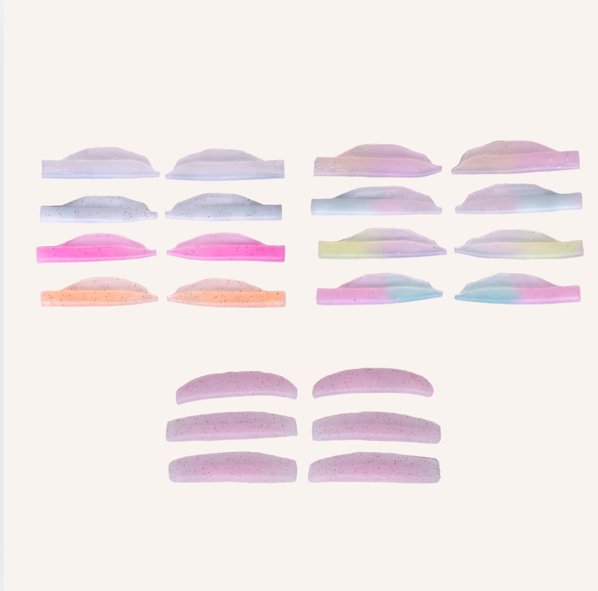 Pads Zola Jelly L-Curl , 11 paires Hybrides