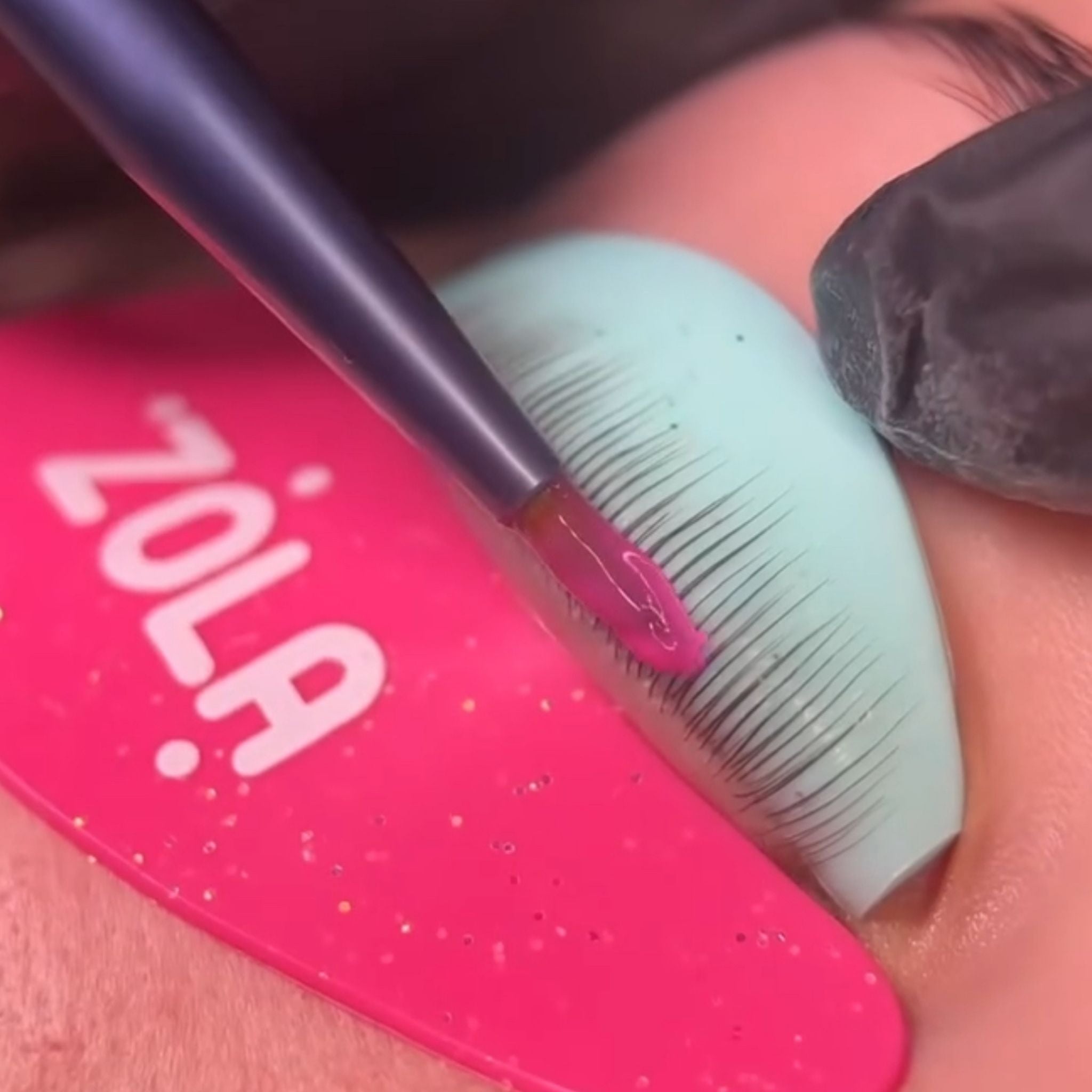 application produit Kit lash&amp;browlift Zola , système Color lab : 2 en 1