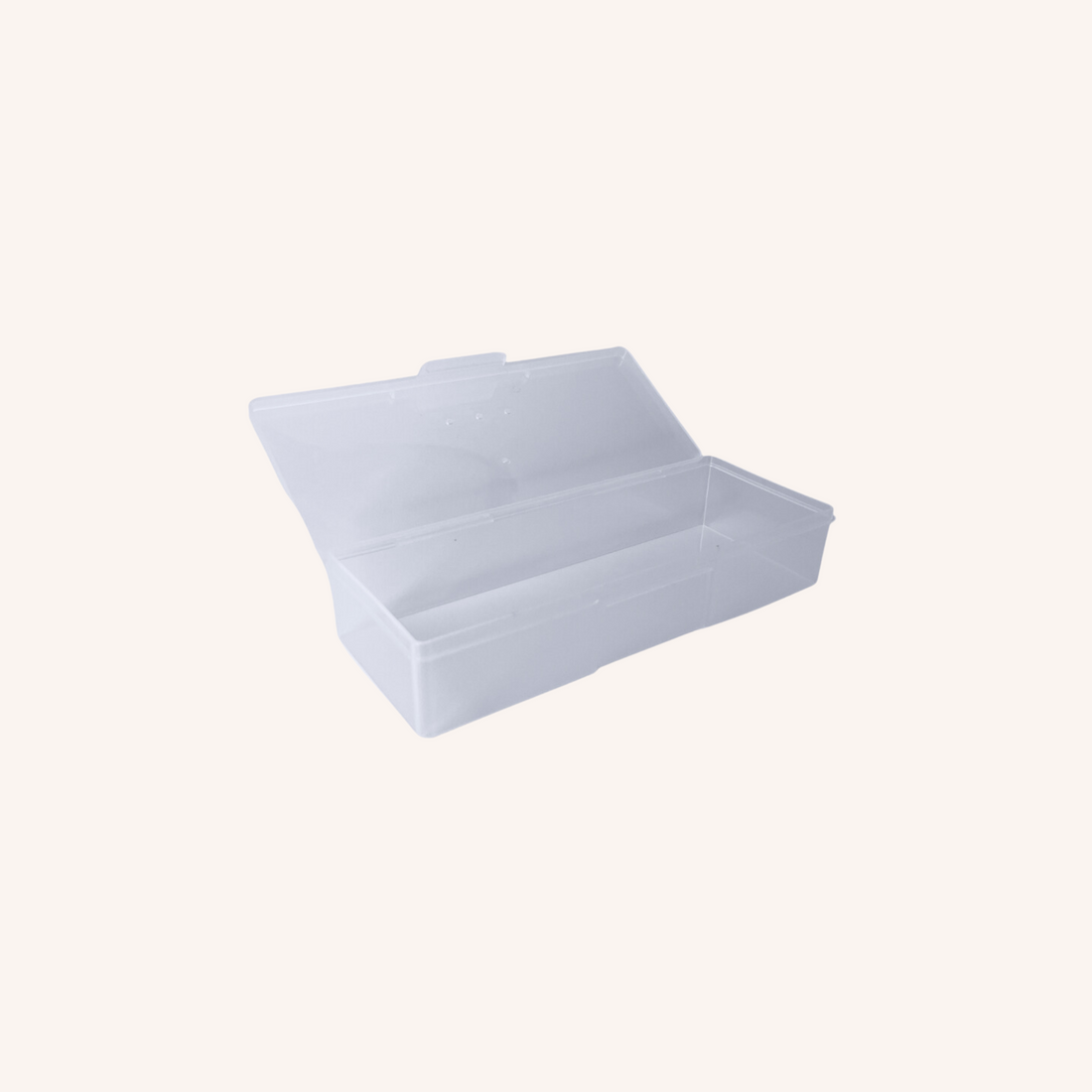 Boite rangement plastique ouverte