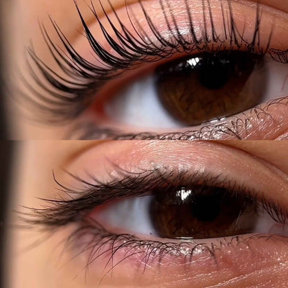 cils avant après lashlift coréen 