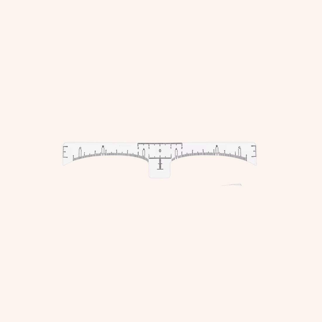 lot règle autocollante pour sourcils