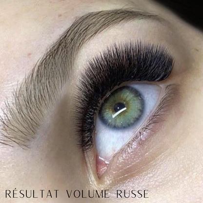 Résultats Cils Full Black Volume Russe 0,07mm